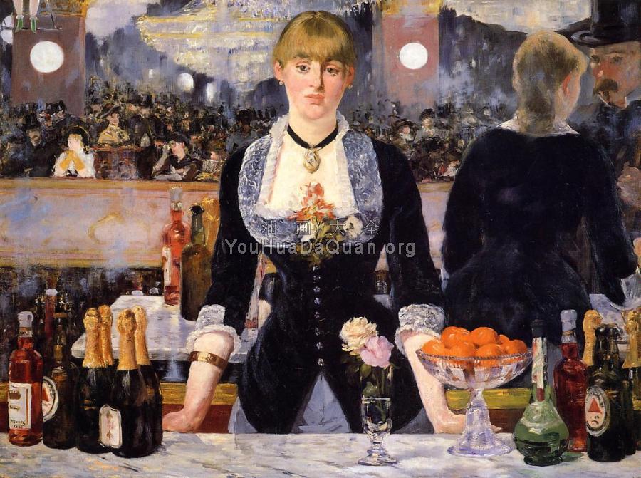 A Bar at the Folies-Bergere( A Bar at the Crazy Shepherdess) - 爱德华·马奈